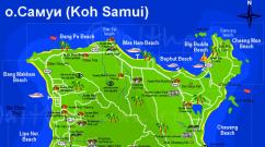 Карта самуи - достопримечательности, отели, пляжи и многое другое